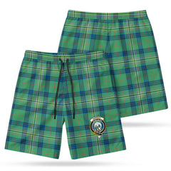 Kennedy Ancient Tartan Crest Men's Beach Shorts