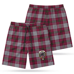 Little Tartan Crest Men's Beach Shorts