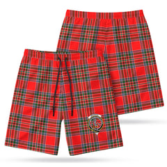 MacBain Tartan Crest Men's Beach Shorts