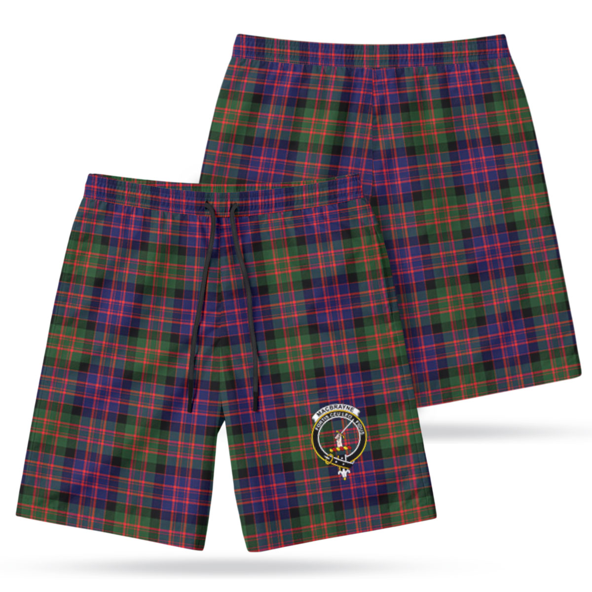 MacBrayne Tartan Crest Men's Beach Shorts