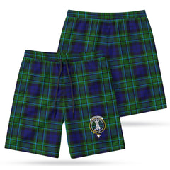 MacCallum Modern Tartan Crest Men's Beach Shorts