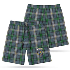 MacDowall Tartan Crest Men's Beach Shorts