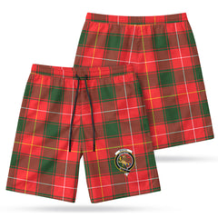 MacFie Tartan Crest Men's Beach Shorts