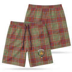 MacGillivray Hunting Ancient Tartan Crest Men's Beach Shorts