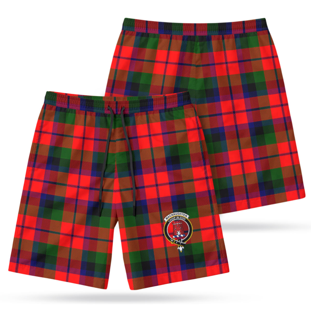 MacNaughten Tartan Crest Men's Beach Shorts