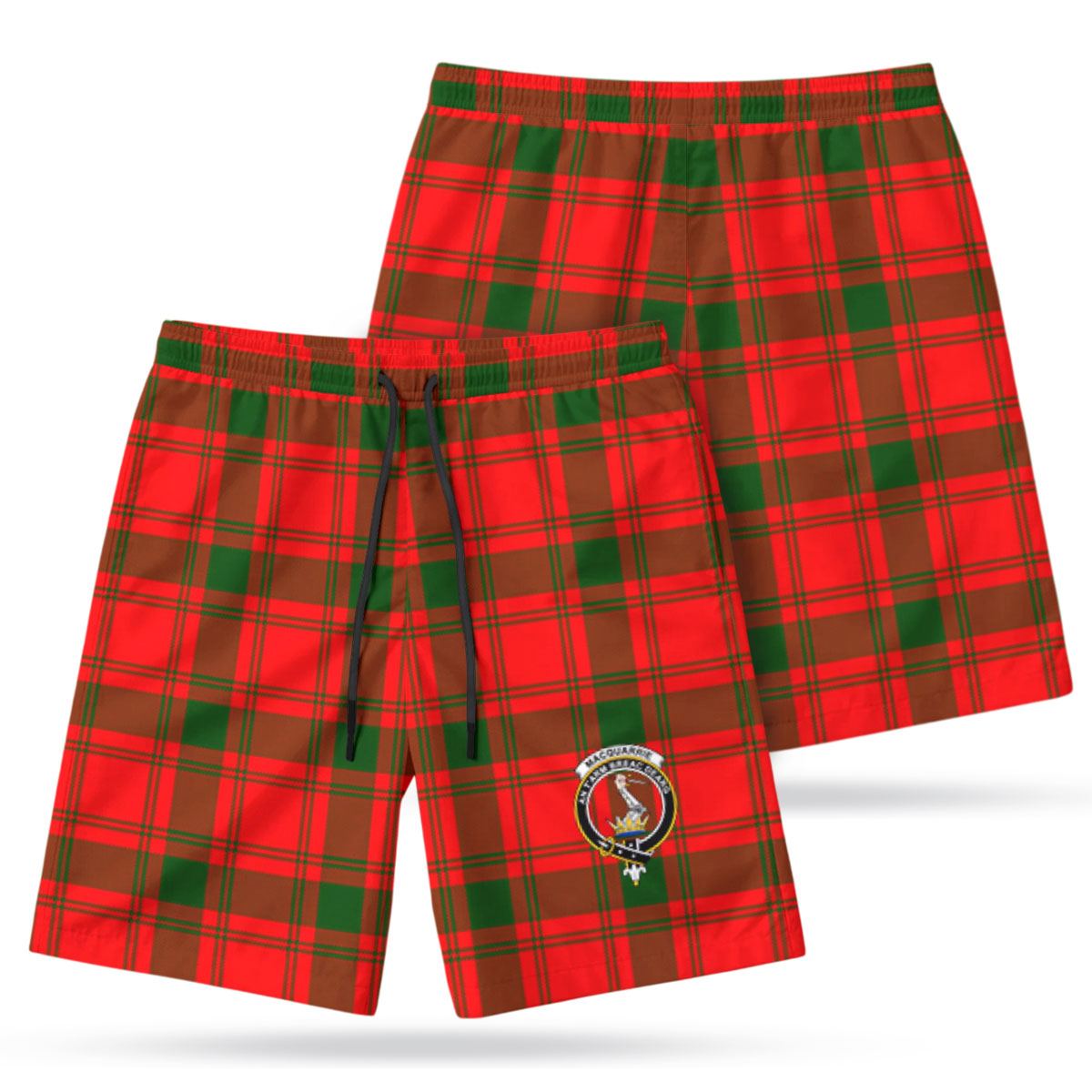 MacQuarrie Tartan Crest Men's Beach Shorts