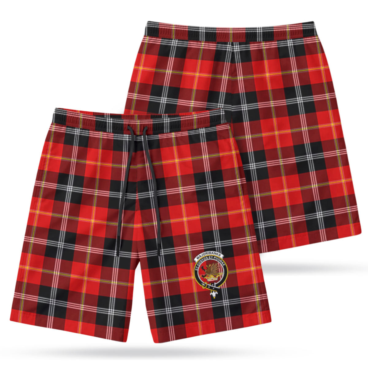 Majoribanks Tartan Crest Men's Beach Shorts