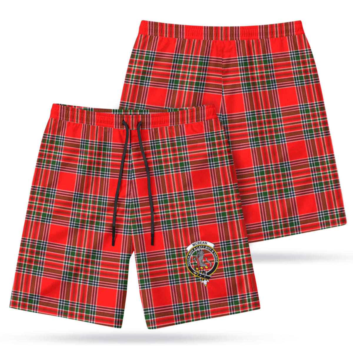 McBean Tartan Crest Men's Beach Shorts