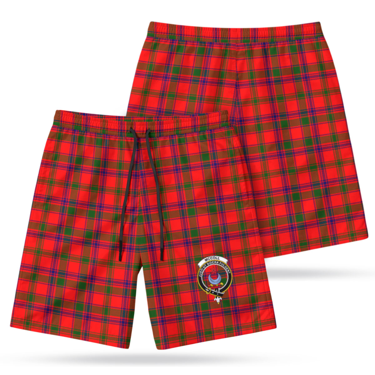 McColl Tartan Crest Men's Beach Shorts