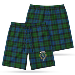 McKay Modern Tartan Crest Men's Beach Shorts