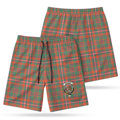 McKinnon Ancient Tartan Crest Men's Beach Shorts
