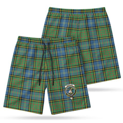 McMillan Hunting Ancient Tartan Crest Men's Beach Shorts
