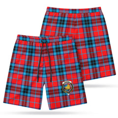 McTavish Modern Tartan Crest Men's Beach Shorts