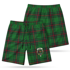 Orrock Tartan Crest Men's Beach Shorts