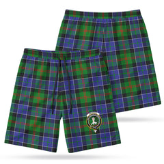 Paterson Tartan Crest Men's Beach Shorts