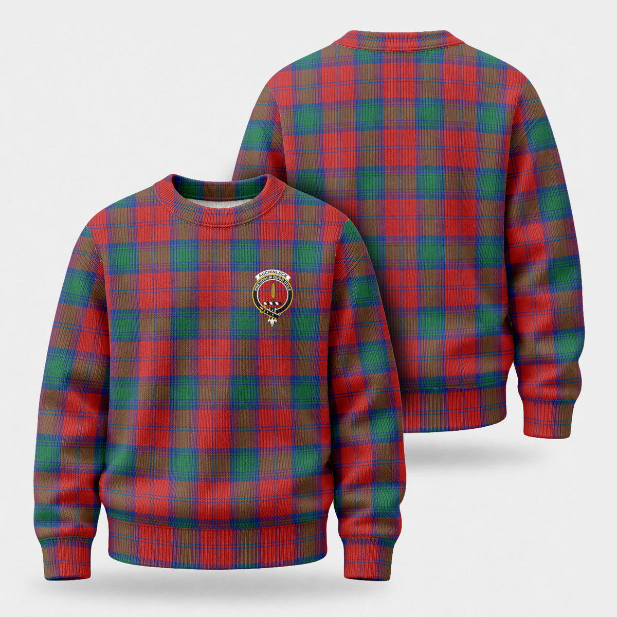 Auchinleck Tartan Crest Sweater
