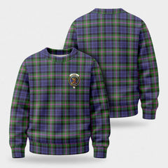 Baird Modern Tartan Crest Sweater