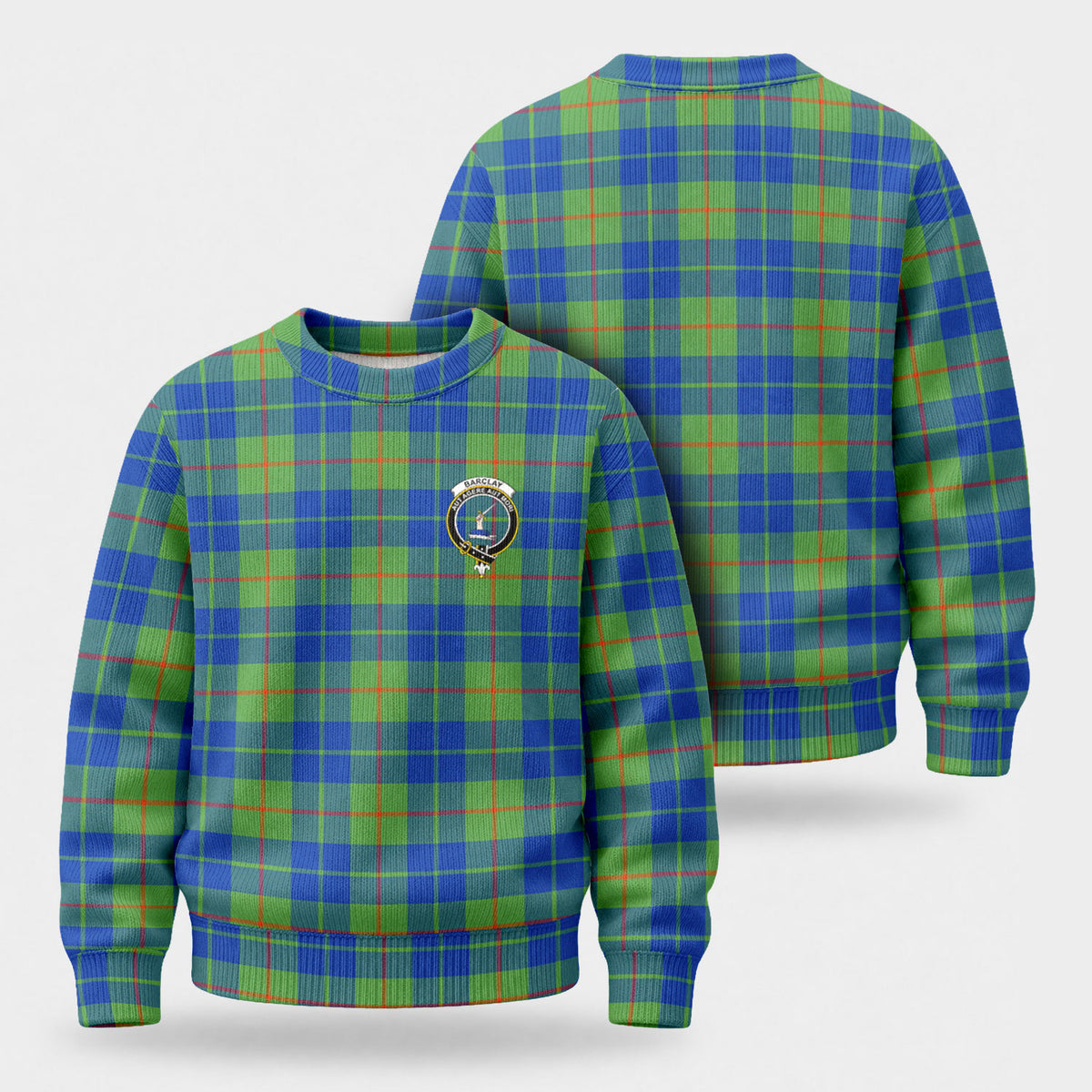 Barclay Hunting Ancient Tartan Crest Sweater