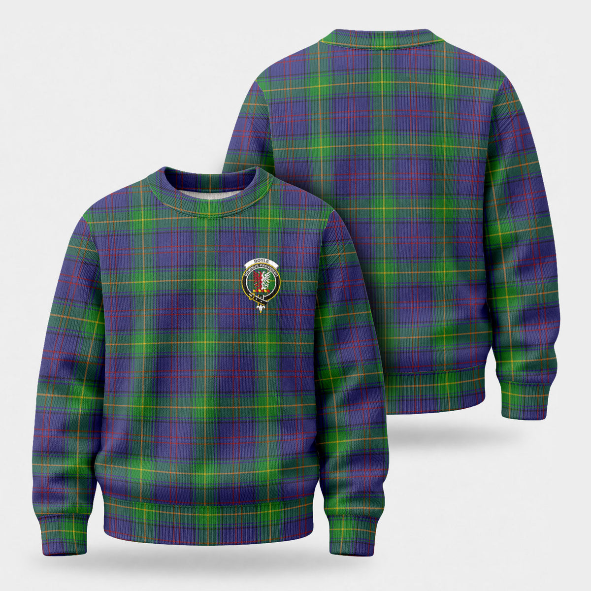 Boyle Tartan Crest Sweater