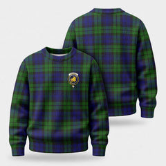 Campbell Modern Tartan Crest Sweater