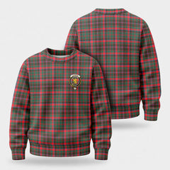 Cumming Hunting Modern Tartan Crest Sweater