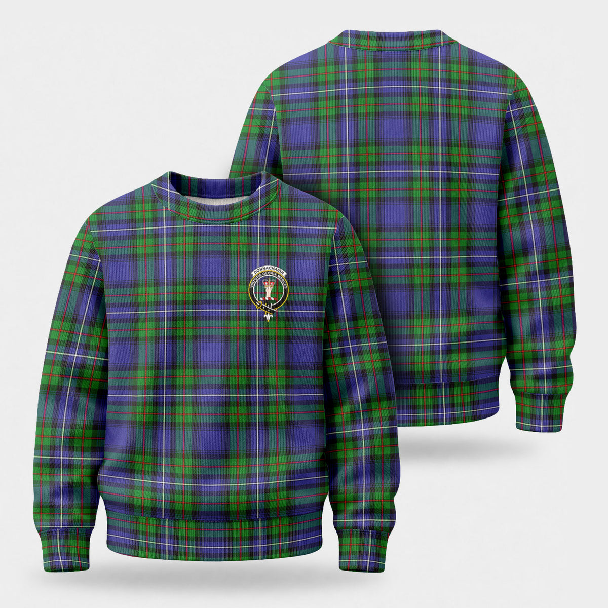 Donnachaidh Tartan Crest Sweater