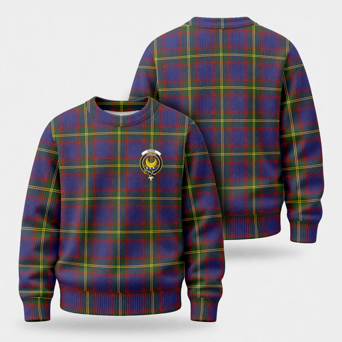 Durie Tartan Crest Sweater