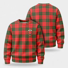 Erskine Modern Tartan Crest Sweater