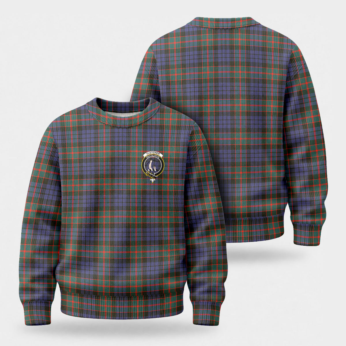 Fletcher of Dunans Tartan Crest Sweater
