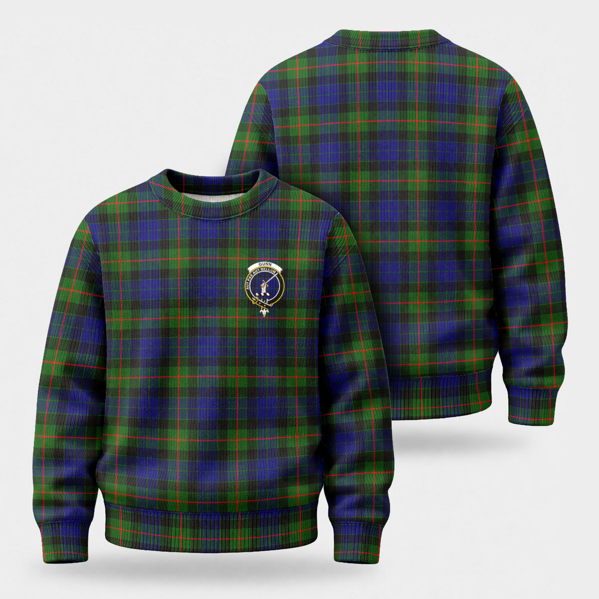 Gunn Modern Tartan Crest Sweater