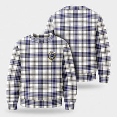 Hannay Modern Tartan Crest Sweater
