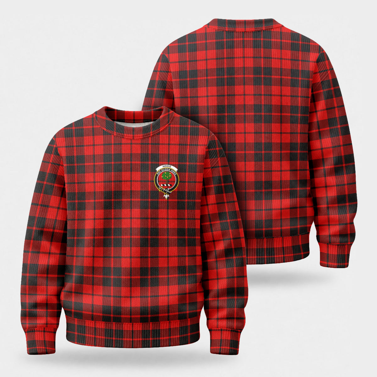 Hogg Tartan Crest Sweater