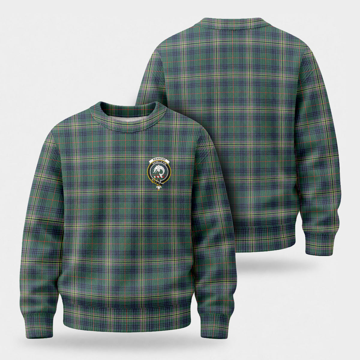 Kennedy Modern Tartan Crest Sweater