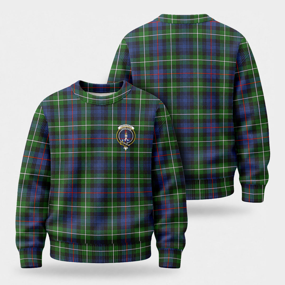Kirkpatrick Tartan Crest Sweater