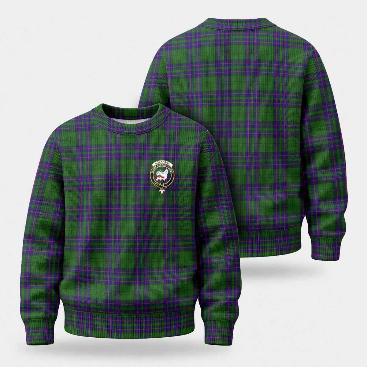 Lockhart Modern Tartan Crest Sweater