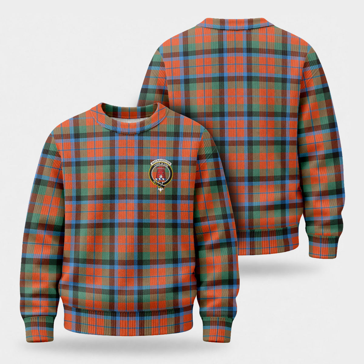MacNaughton Ancient Tartan Crest Sweater