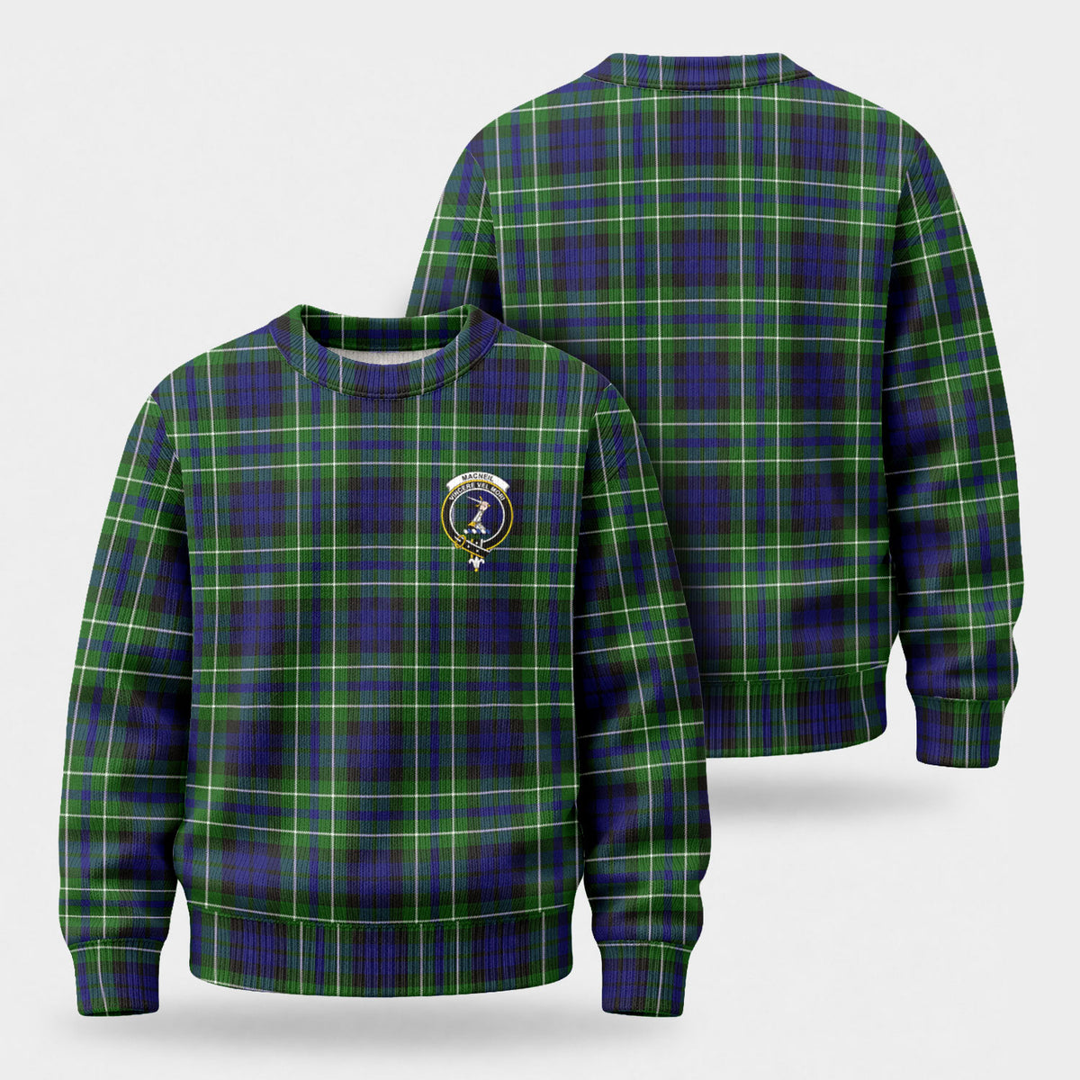 MacNeil of Colonsay Modern Tartan Crest Sweater