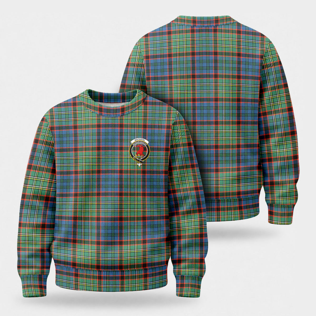 MacNicol Hunting Ancient Tartan Crest Sweater