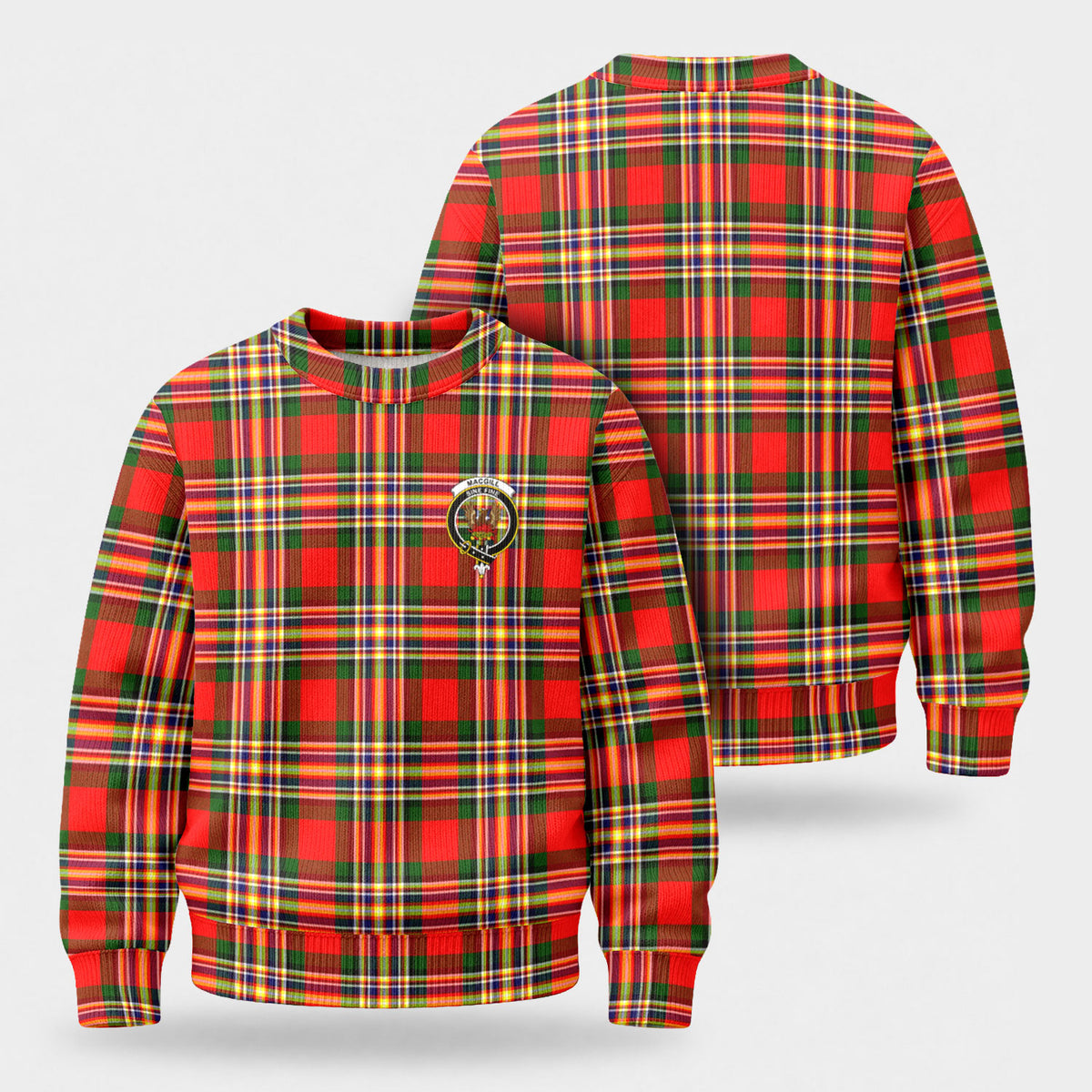 Makgill Tartan Crest Sweater