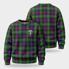 Malcolm (or MacCallum) Tartan Crest Sweater