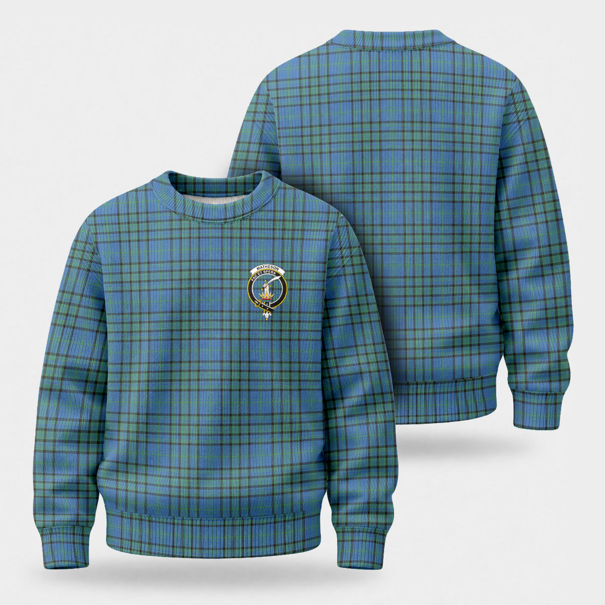 Matheson Hunting Ancient Tartan Crest Sweater