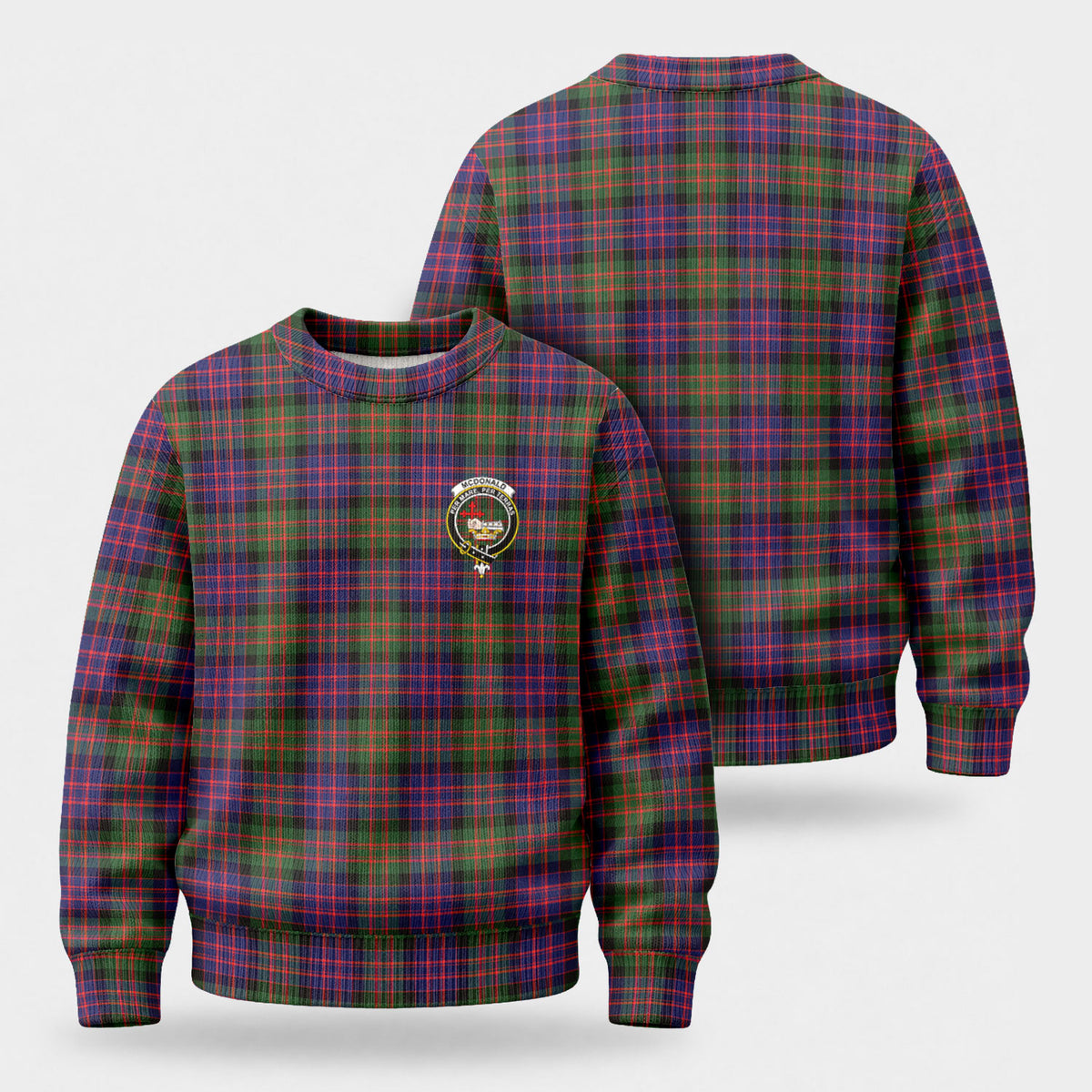 McDonald Modern Tartan Crest Sweater