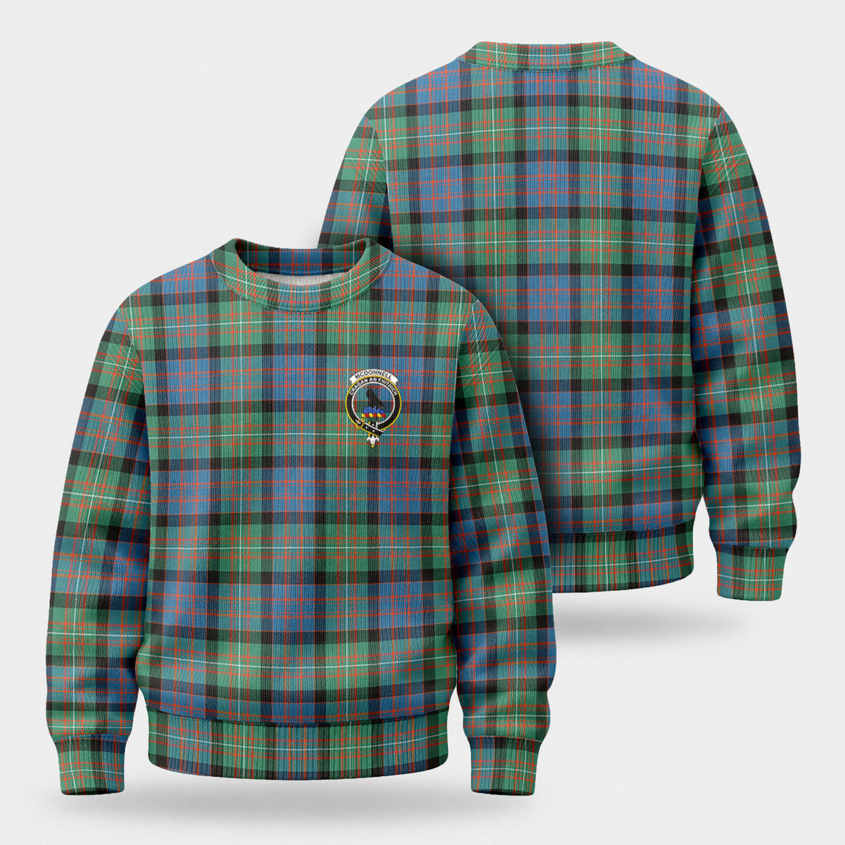 McDonnell of Glengarry Ancient Tartan Crest Sweater