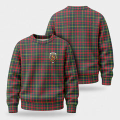 McIntosh Hunting Modern Tartan Crest Sweater