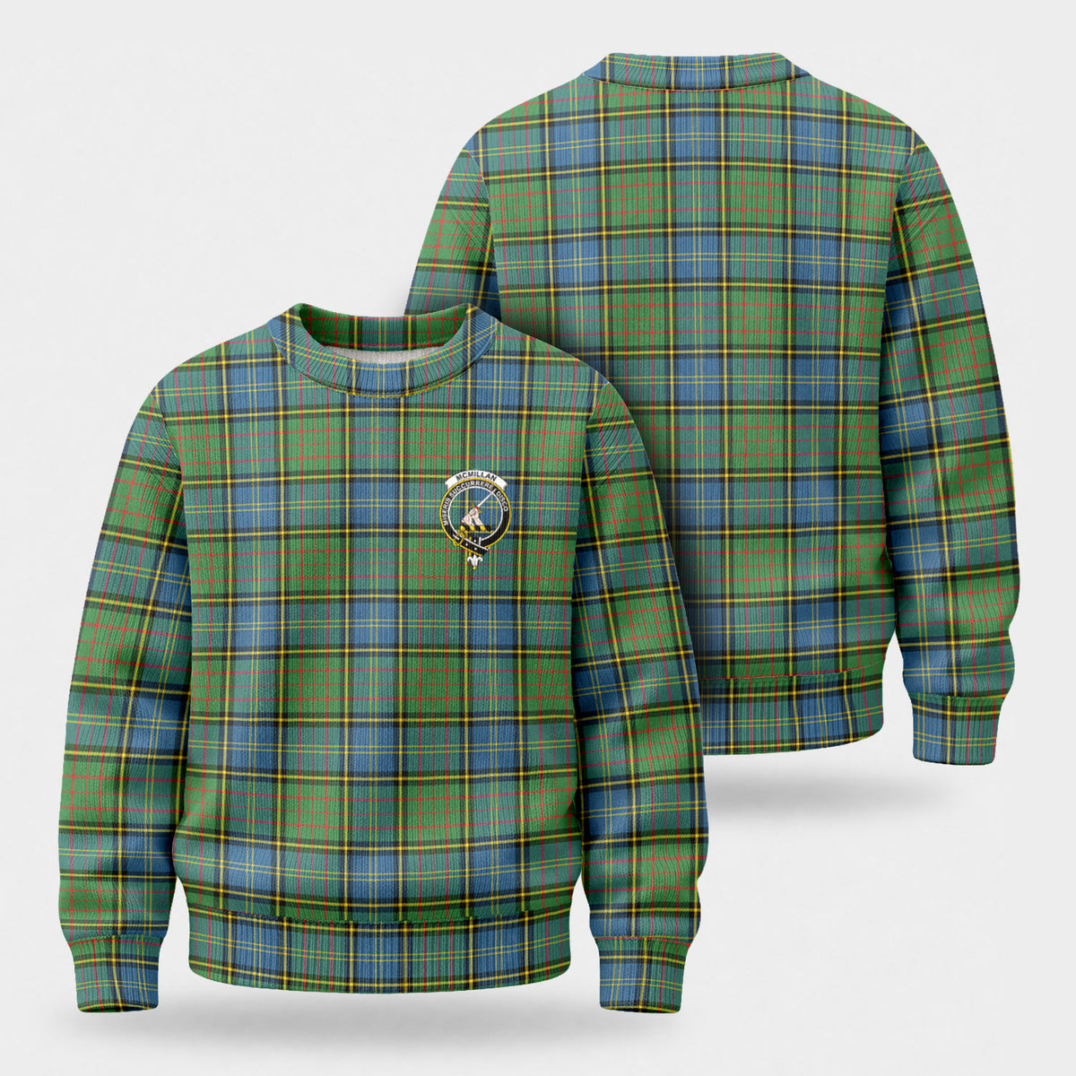 McMillan Hunting Ancient Tartan Crest Sweater