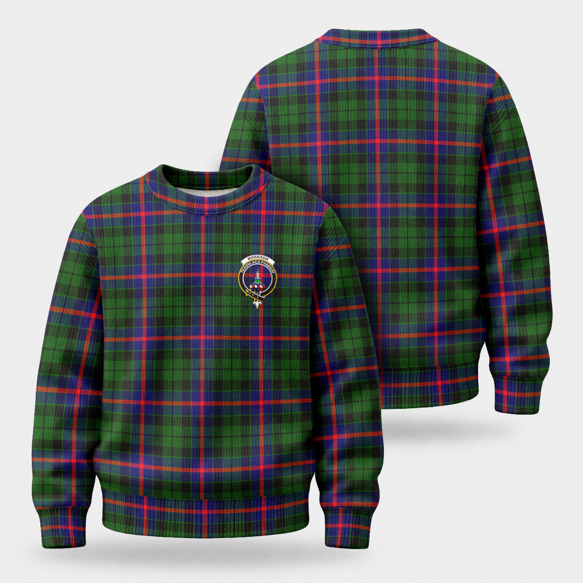 Morrison Modern Tartan Crest Sweater