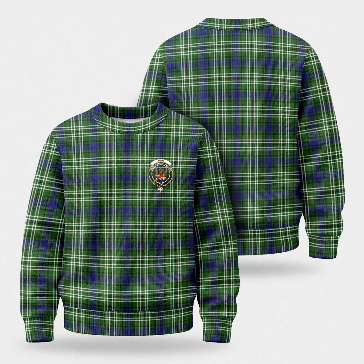 Mow Tartan Crest Sweater