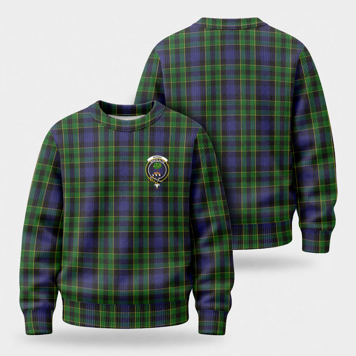 Mowat Modern Tartan Crest Sweater