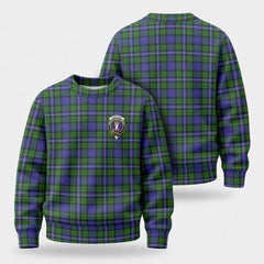 Robertson Hunting Modern Tartan Crest Sweater