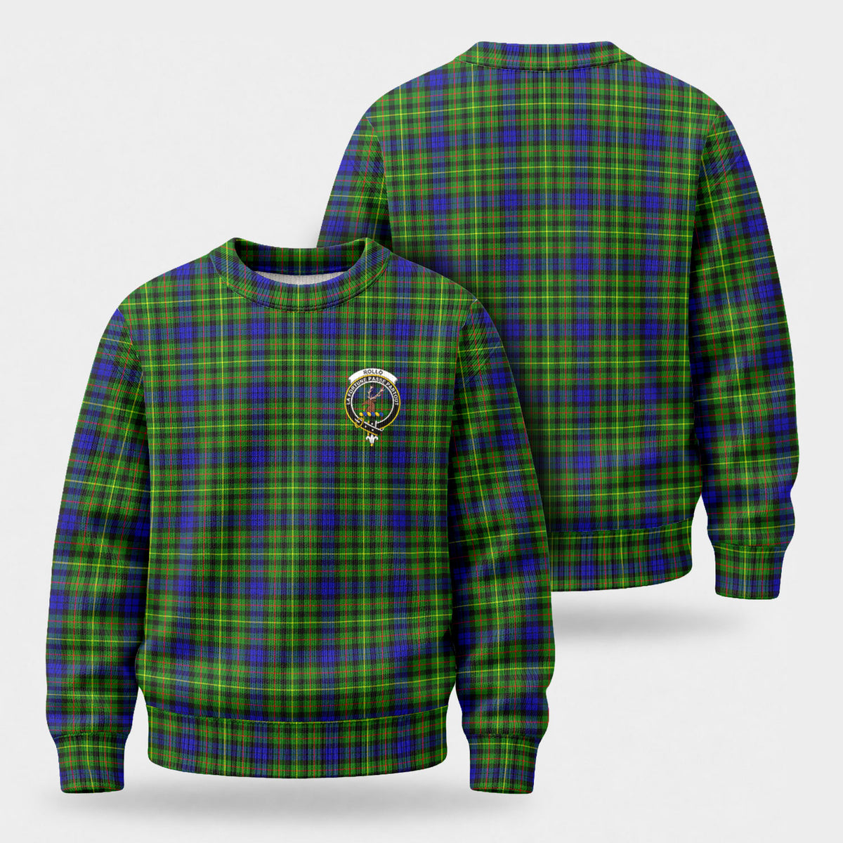 Rollo Modern Tartan Crest Sweater